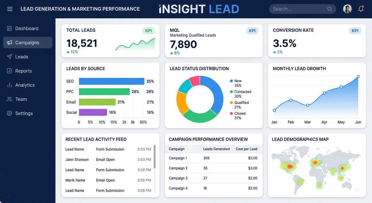 Get More Customers Dashboard